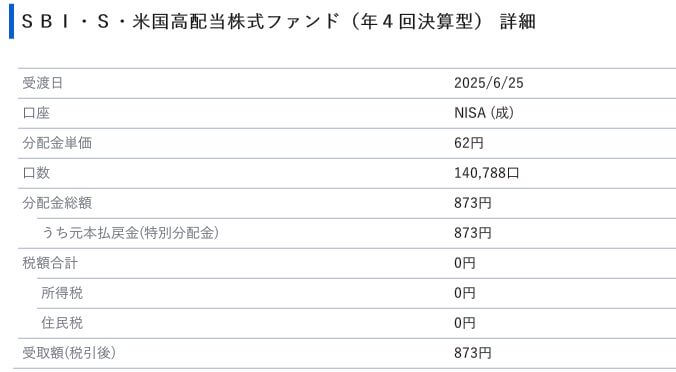 特別分配金
